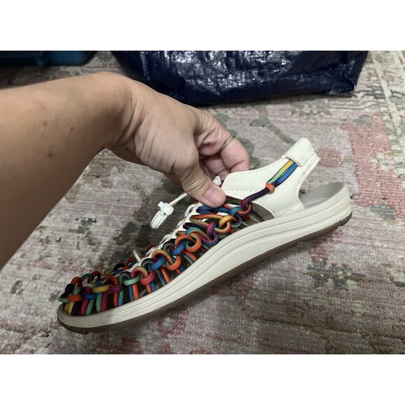 Keen Women’s Uneek Tie Dye Birch Sandals Shoes Size 9 - Picture 10 of 13